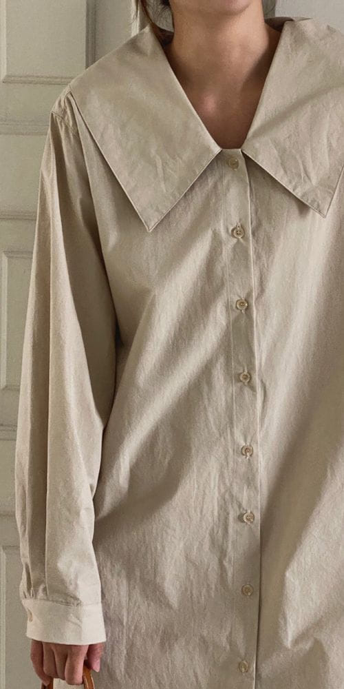 FORME - Korean Children Fashion - #Kfashion4kids - Collar Shirt One-piece - 2