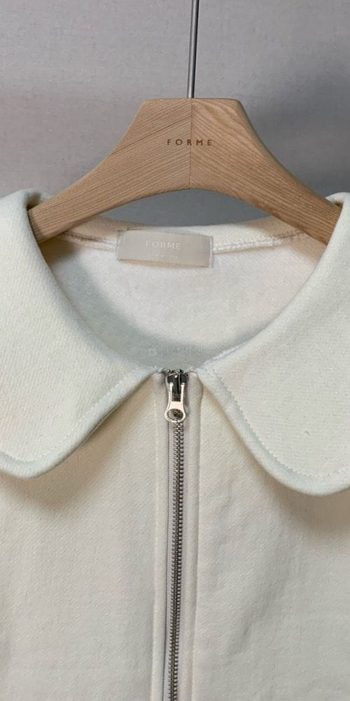 FORME - Korean Children Fashion - #Kfashion4kids - Rounf Collar Zip-up