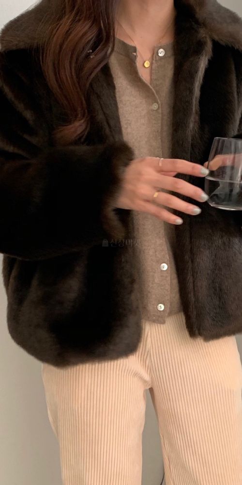 FORME - Korean Children Fashion - #Kfashion4kids - Mink Jacket