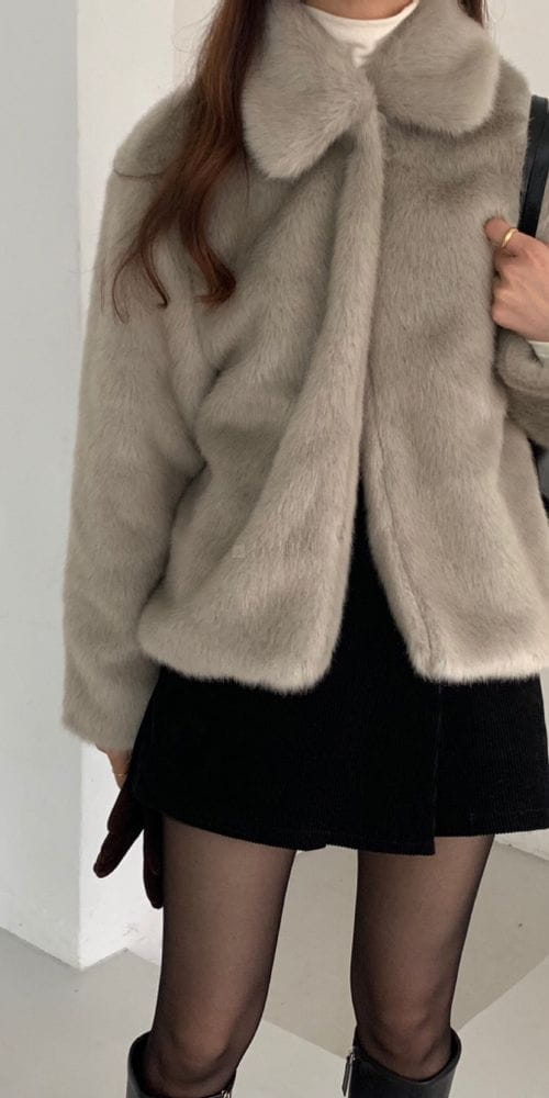 FORME - Korean Children Fashion - #Kfashion4kids - Mink Jacket - 2