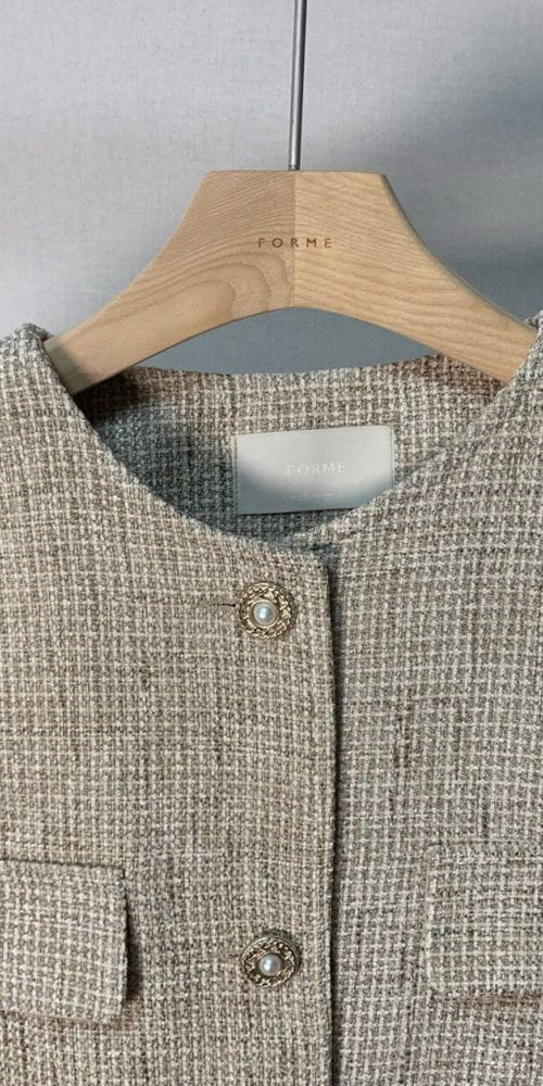 FORME - Korean Children Fashion - #Kfashion4kids - Sharen Twid Jacket