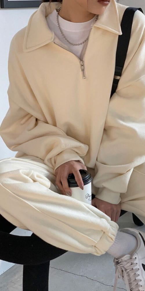 FORME - Korean Children Fashion - #Kfashion4kids - Half Zip-up Sweatshirt - 2