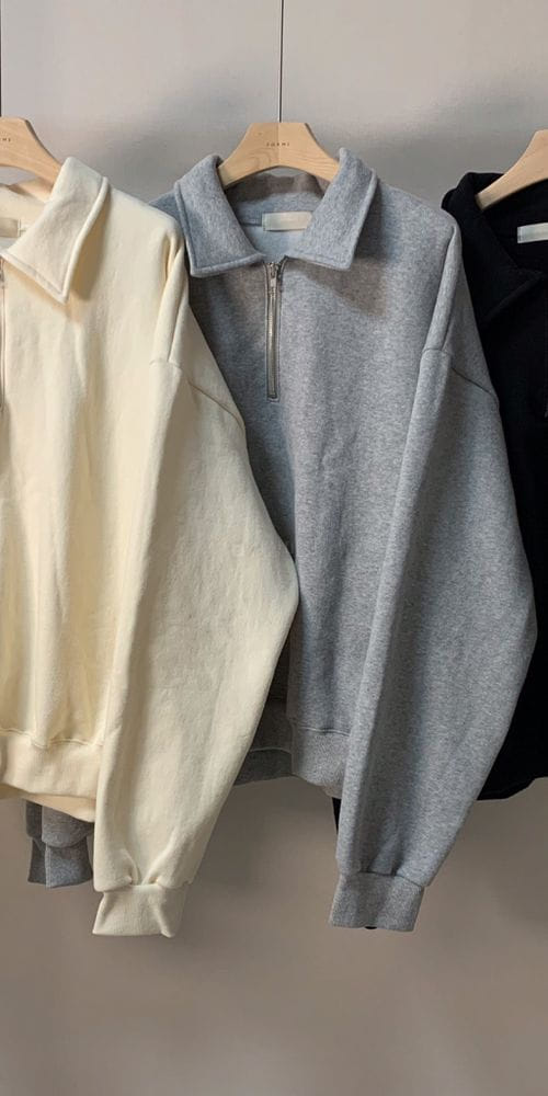 FORME - Korean Children Fashion - #Kfashion4kids - Half Zip-up Sweatshirt - 3