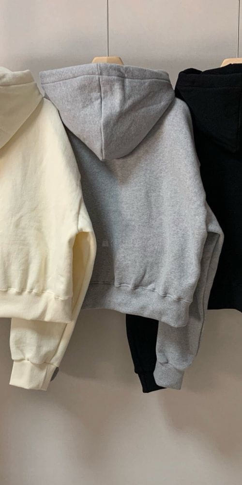 FORME - Korean Children Fashion - #Kfashion4kids - Fleece Crop Hoody - 4