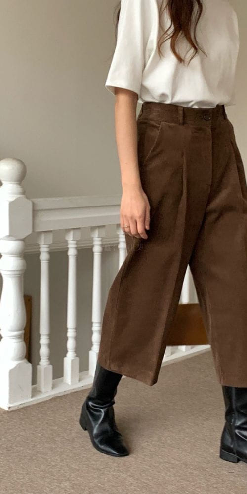 FORME - Korean Children Fashion - #Kfashion4kids - Rib 8 Capri Pants