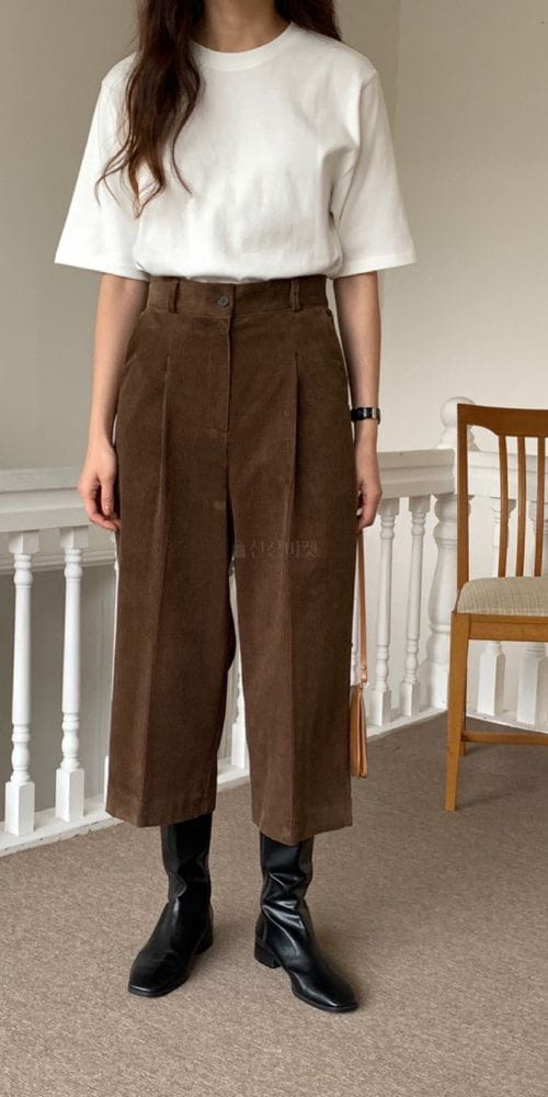 FORME - Korean Children Fashion - #Kfashion4kids - Rib 8 Capri Pants - 2