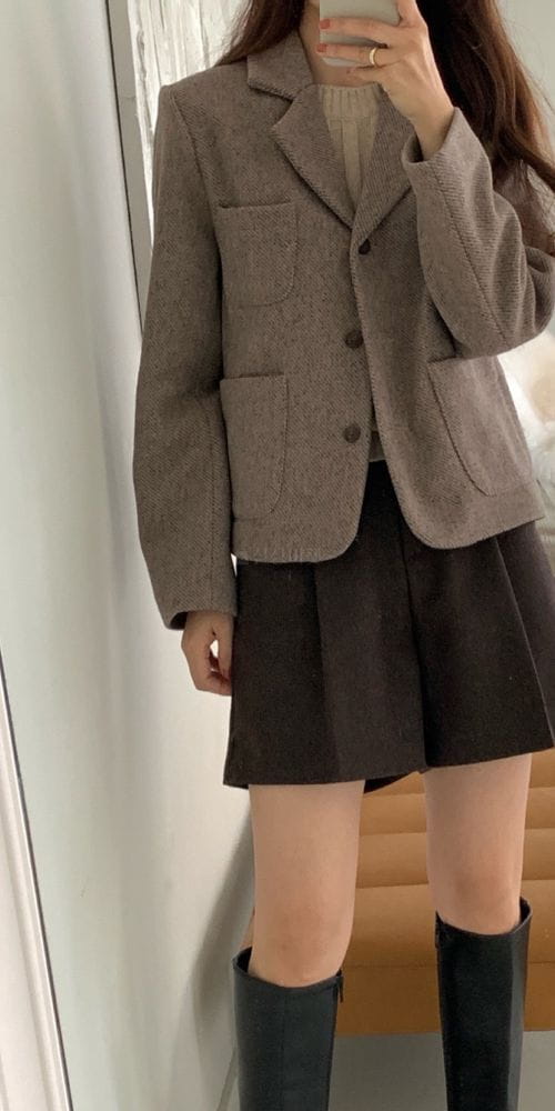 FORME - Korean Children Fashion - #Kfashion4kids - Diagonal Line Jacket - 2