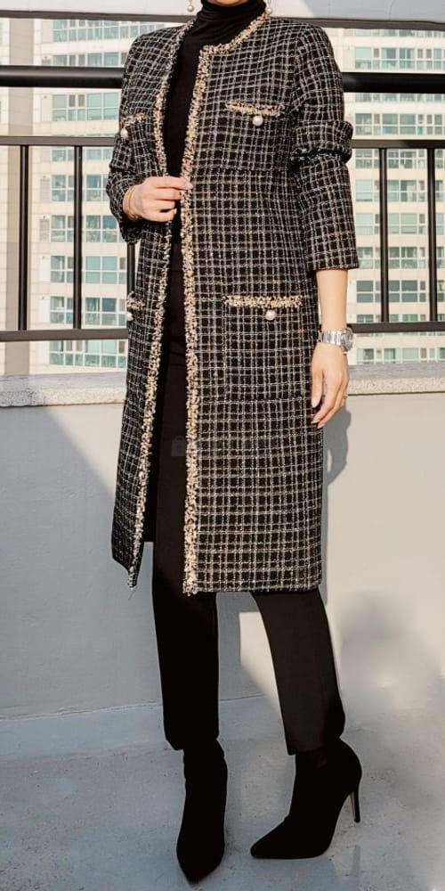 GRATIA - Korean Children Fashion - #Kfashion4kids - Cane Long Coat - 4