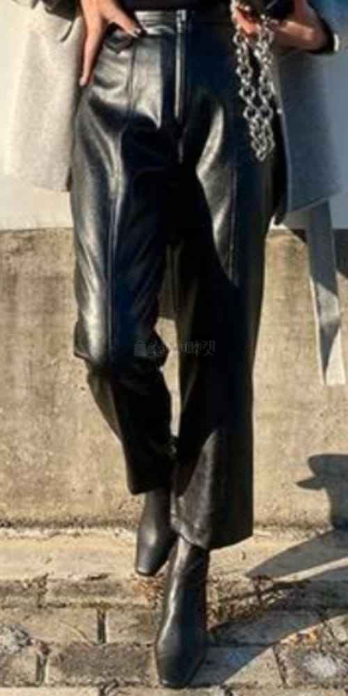 GRATIA - Korean Children Fashion - #Kfashion4kids - Bit Leather Pants
