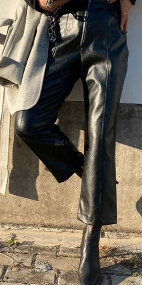 GRATIA - Korean Children Fashion - #Kfashion4kids - Bit Leather Pants - 2