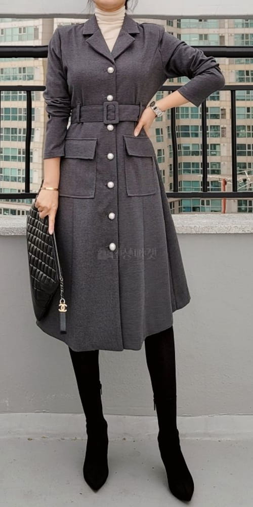 GRATIA - Korean Children Fashion - #Kfashion4kids - Berry Coat One-piece