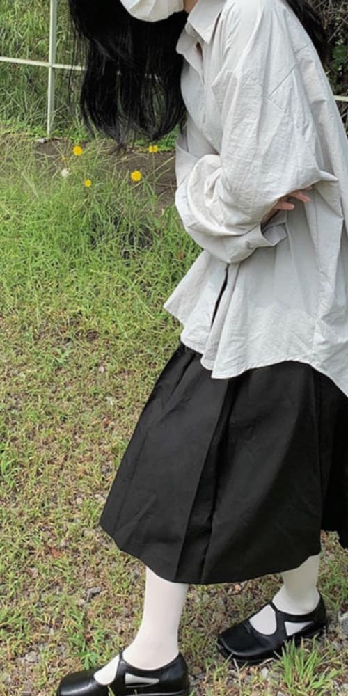 GREYMAIN - Korean Children Fashion - #Kfashion4kids - Banding Pintuck Pleats Skirt - 3