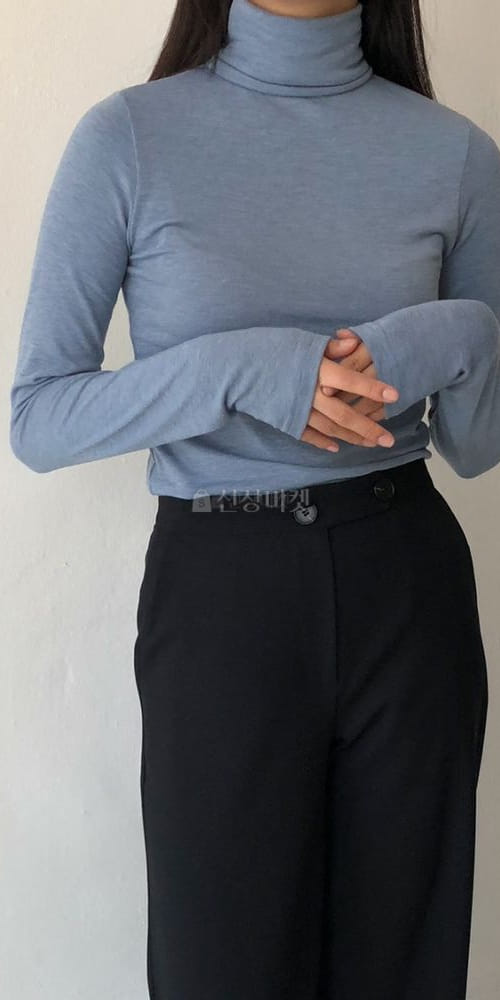 GREYMAIN - Korean Children Fashion - #Kfashion4kids - Line Up Turtleneck Tee