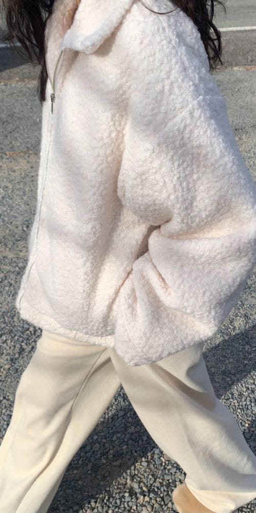 GREYMAIN - Korean Children Fashion - #Kfashion4kids - Terry Zip-up Padding - 3
