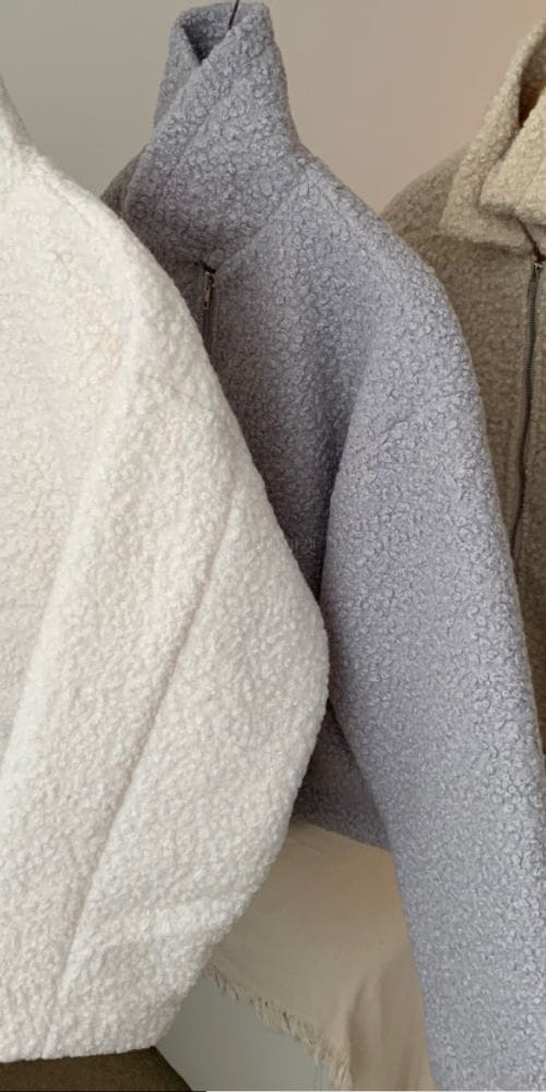 GREYMAIN - Korean Children Fashion - #Kfashion4kids - Terry Zip-up Padding - 4