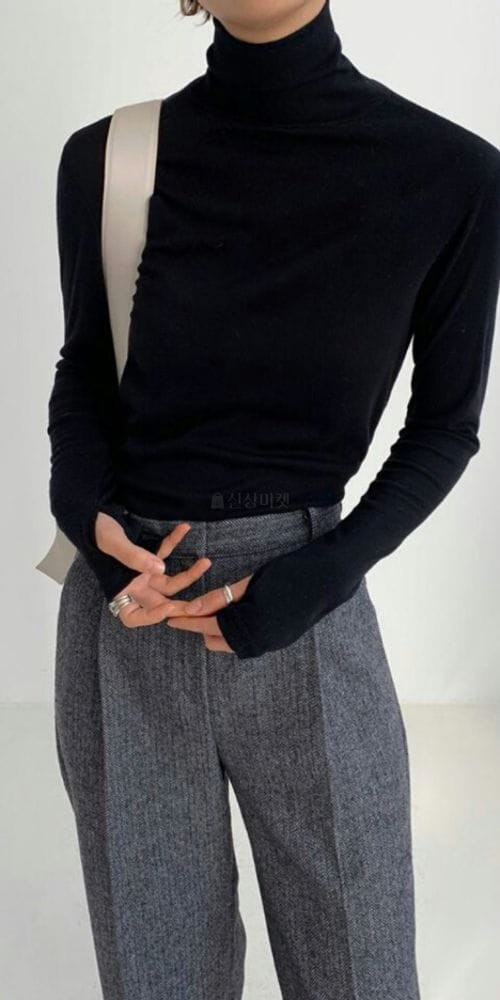 GROVE - Korean Children Fashion - #Kfashion4kids - Warmer Turtleneck Tee - 2