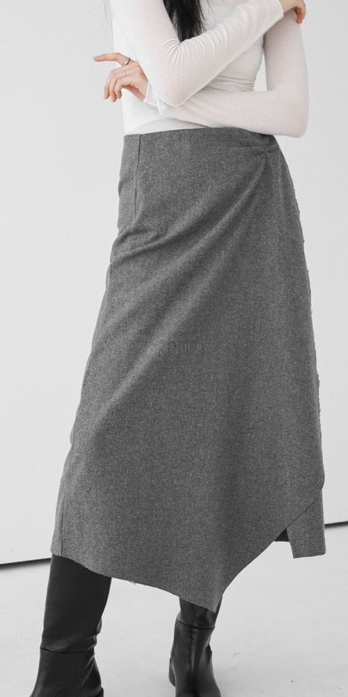 GROVE - Korean Children Fashion - #Kfashion4kids - Haz Wrap Skirt - 2