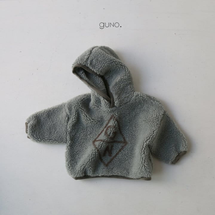 GUNO - Korean Children Fashion - #Kfashion4kids - Big Logo Hoody - 2