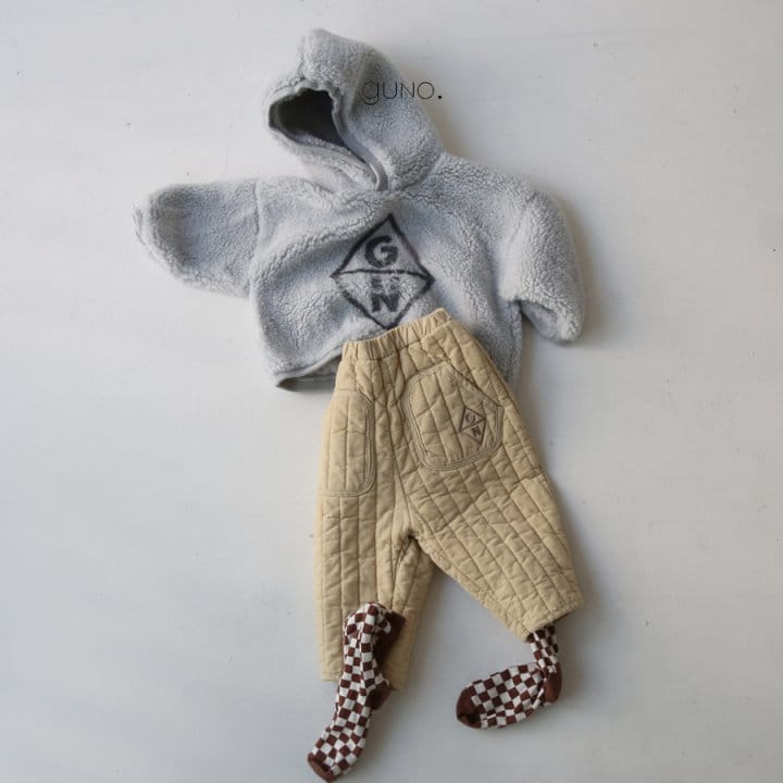 GUNO - Korean Children Fashion - #Kfashion4kids - Big Logo Hoody - 6