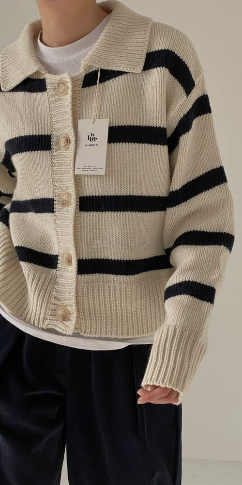 H HOUR - Korean Children Fashion - #Kfashion4kids - Stripes Cardigan - 3