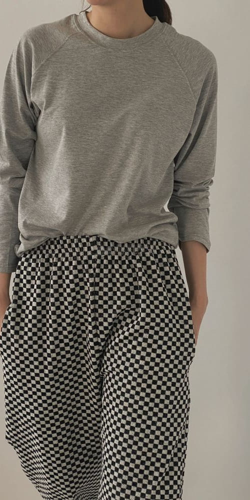 H HOUR - Korean Children Fashion - #Kfashion4kids - Bans Checker Board Pants