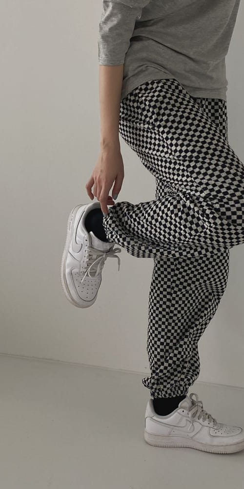 H HOUR - Korean Children Fashion - #Kfashion4kids - Bans Checker Board Pants - 2