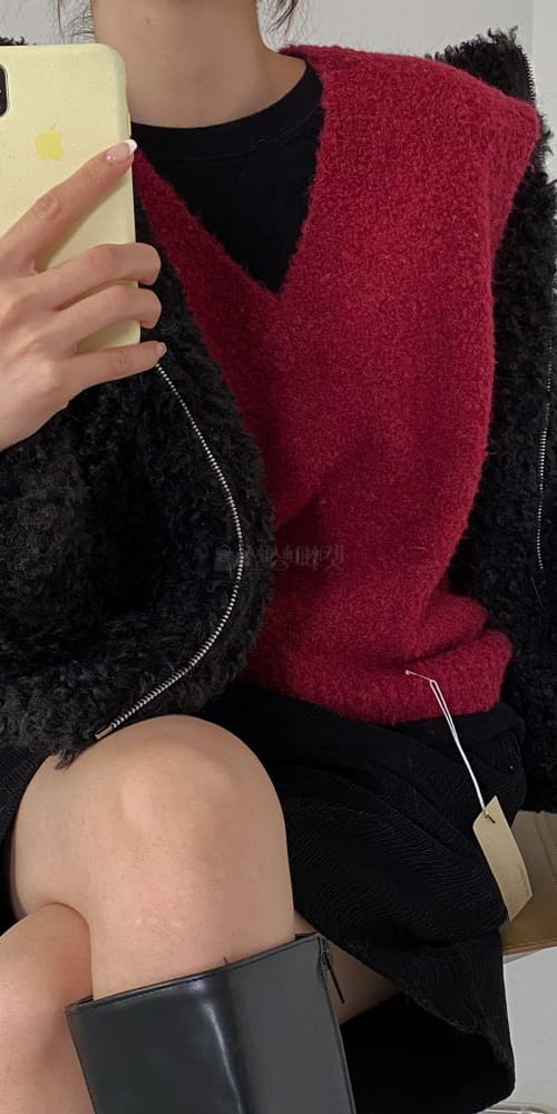 H HOUR - Korean Children Fashion - #Kfashion4kids - Christmas Knit Vest - 4