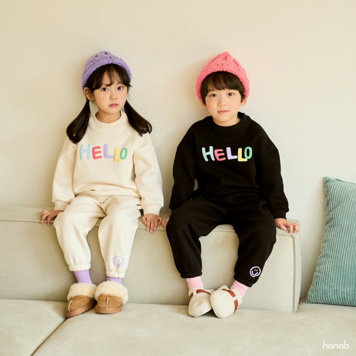 HANAB - Korean Children Fashion - #Kfashion4kids - Hello Top Bottom Set - 6