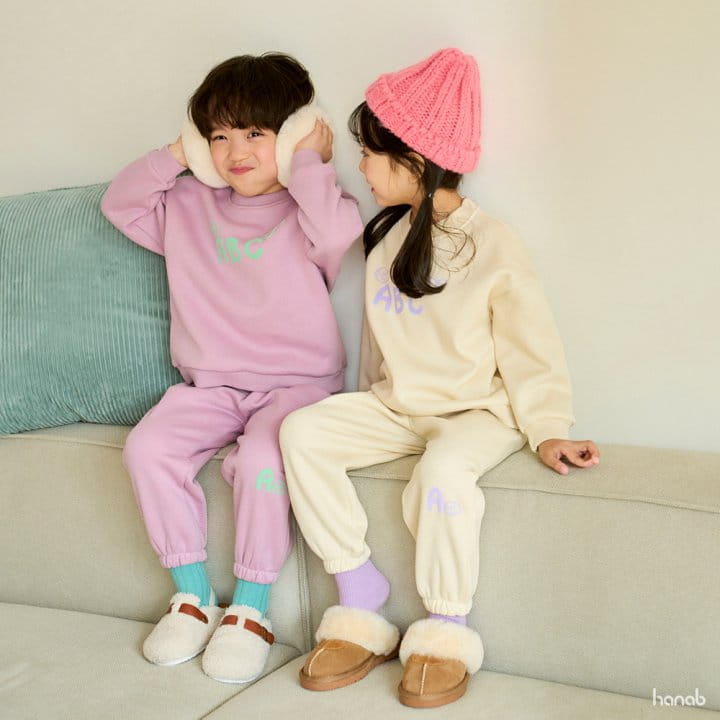 HANAB - Korean Children Fashion - #Kfashion4kids - ABC Top Bottom Set - 5