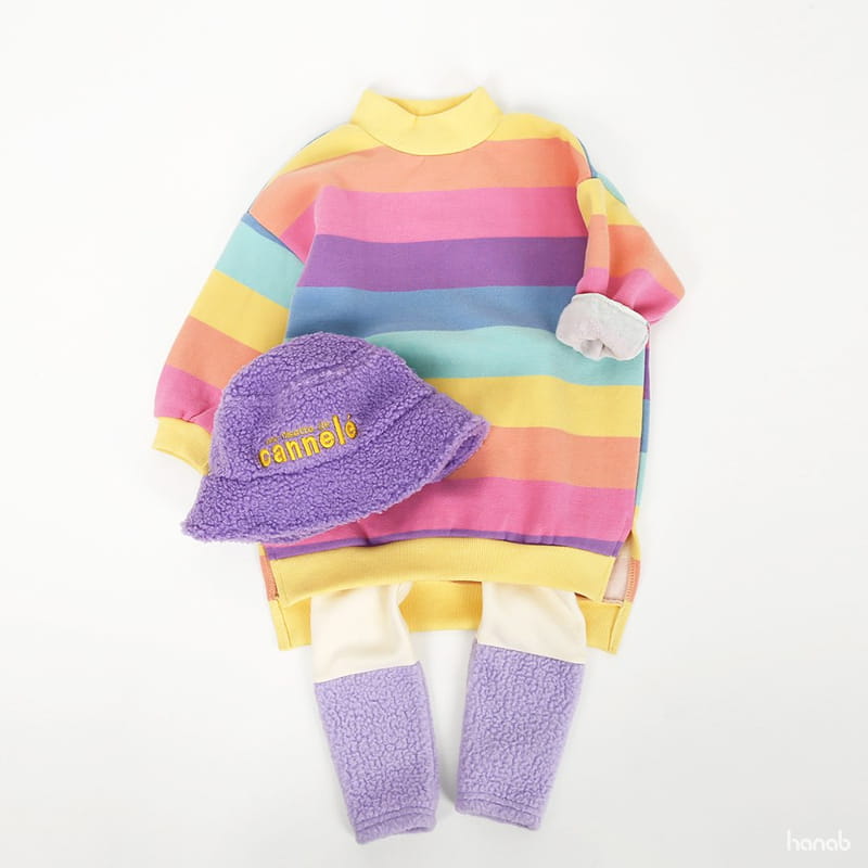 HANAB - Korean Children Fashion - #Kfashion4kids - Rainbow Long Tee - 2