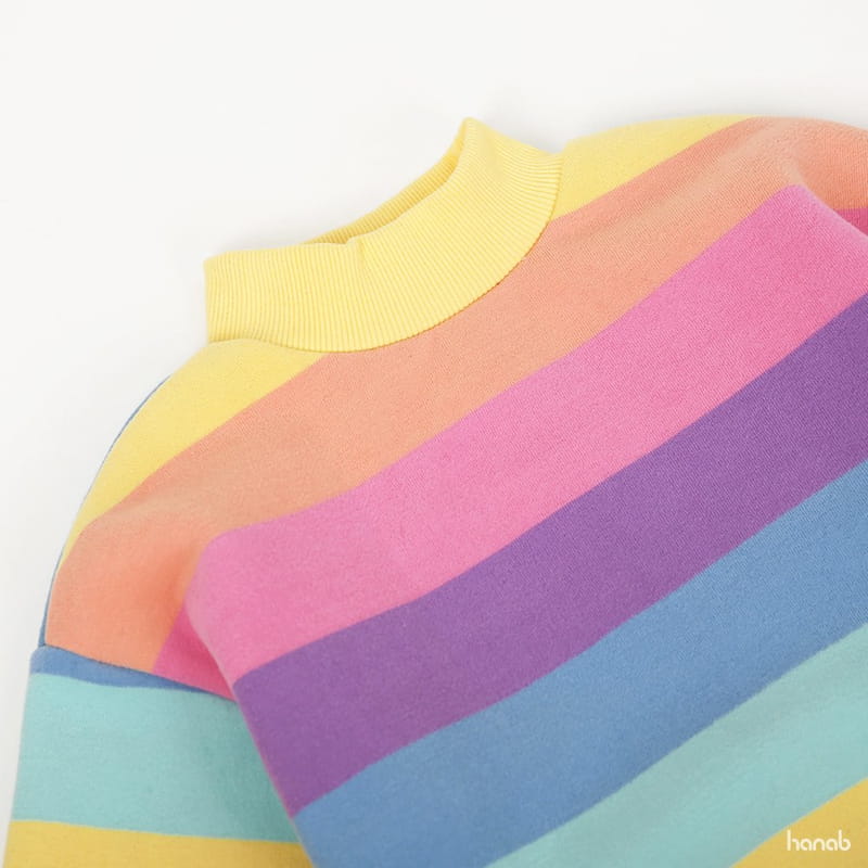 HANAB - Korean Children Fashion - #Kfashion4kids - Rainbow Long Tee - 4