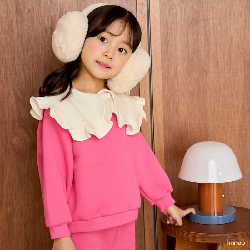 HANAB - Korean Children Fashion - #Kfashion4kids - Frill Collar Top Bottom Set - 11