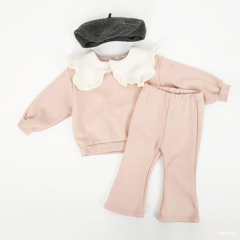 HANAB - Korean Children Fashion - #Kfashion4kids - Frill Collar Top Bottom Set - 12