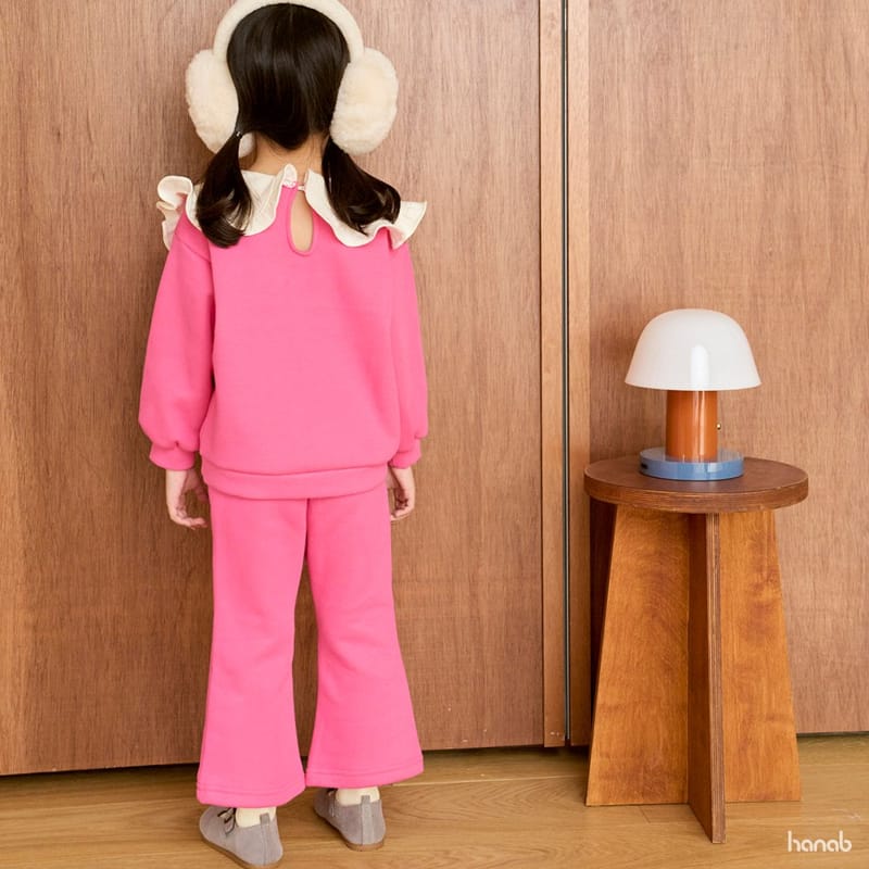 HANAB - Korean Children Fashion - #Kfashion4kids - Frill Collar Top Bottom Set - 3