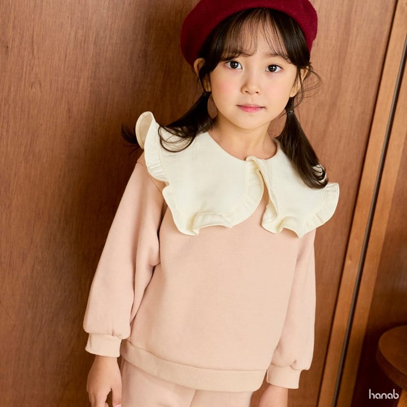 HANAB - Korean Children Fashion - #Kfashion4kids - Frill Collar Top Bottom Set - 4