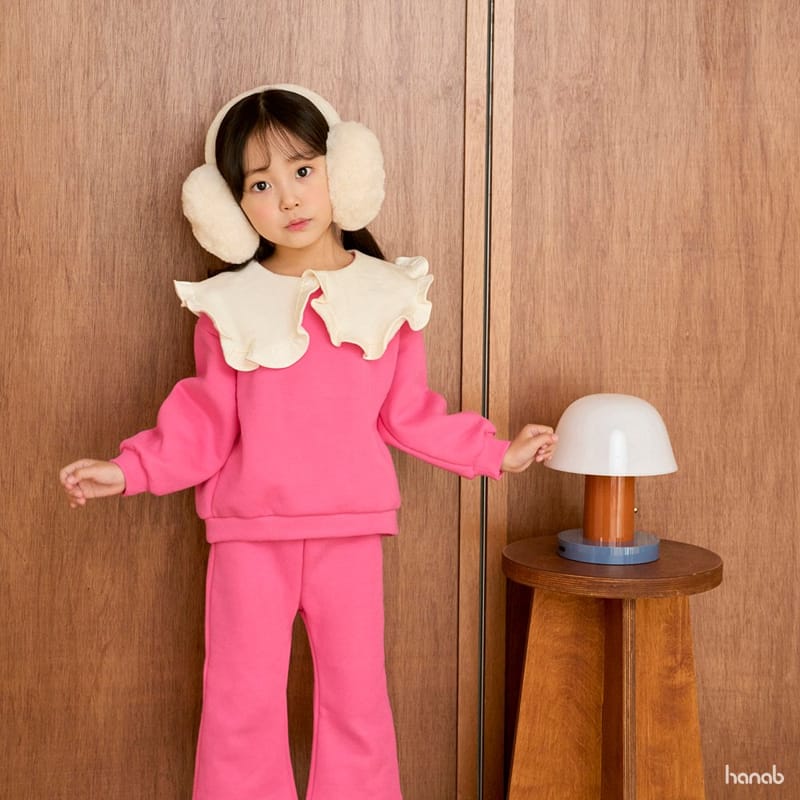 HANAB - Korean Children Fashion - #Kfashion4kids - Frill Collar Top Bottom Set - 5