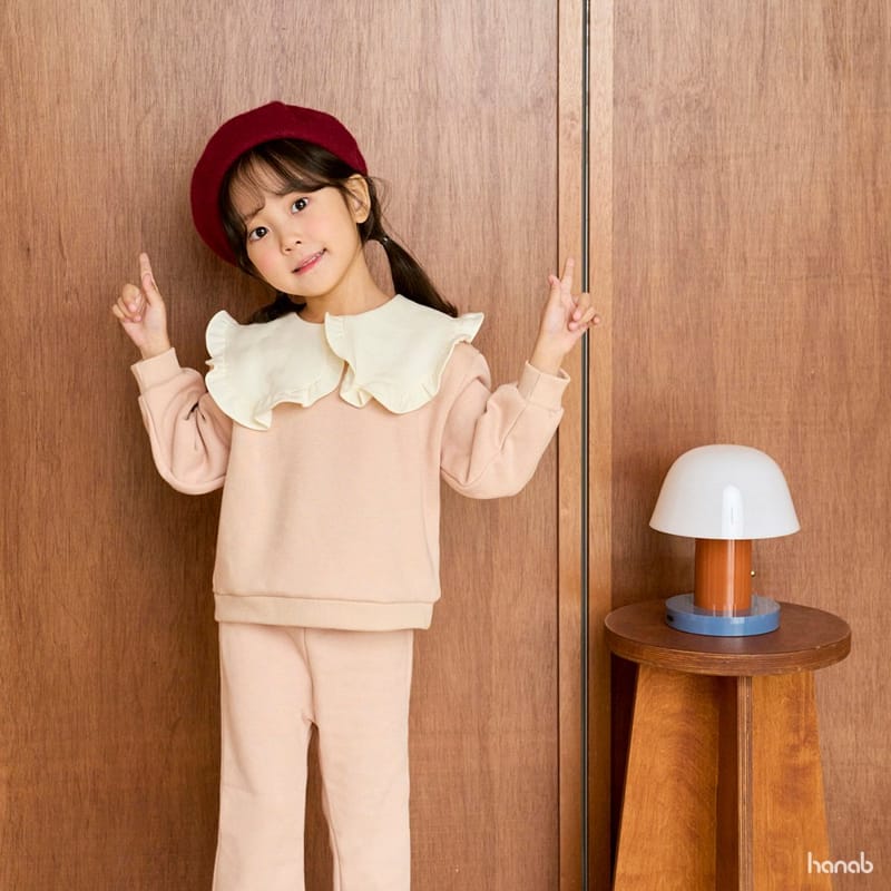 HANAB - Korean Children Fashion - #Kfashion4kids - Frill Collar Top Bottom Set - 6