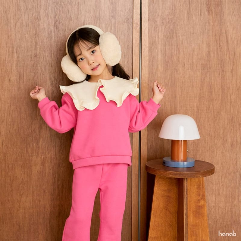 HANAB - Korean Children Fashion - #Kfashion4kids - Frill Collar Top Bottom Set - 7