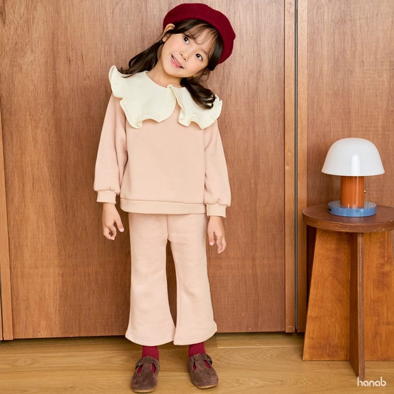 HANAB - Korean Children Fashion - #Kfashion4kids - Frill Collar Top Bottom Set - 8