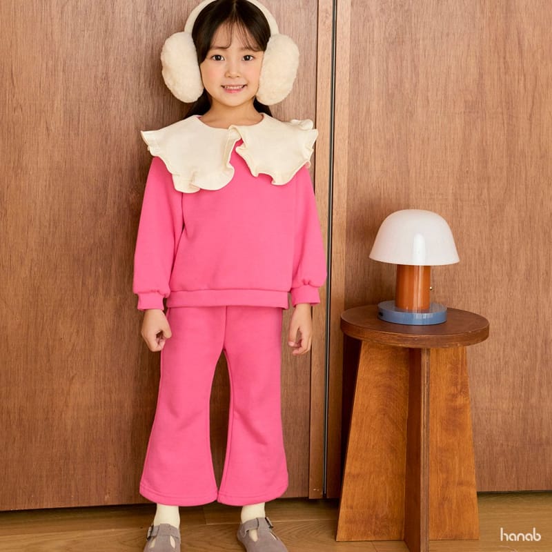 HANAB - Korean Children Fashion - #Kfashion4kids - Frill Collar Top Bottom Set - 9