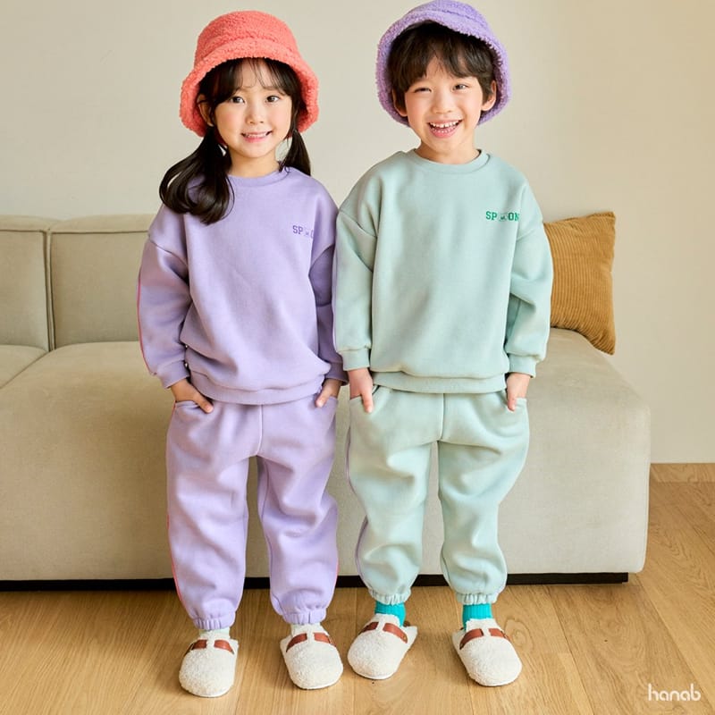 HANAB - Korean Children Fashion - #Kfashion4kids - Bear Spoon Top Bottom Set