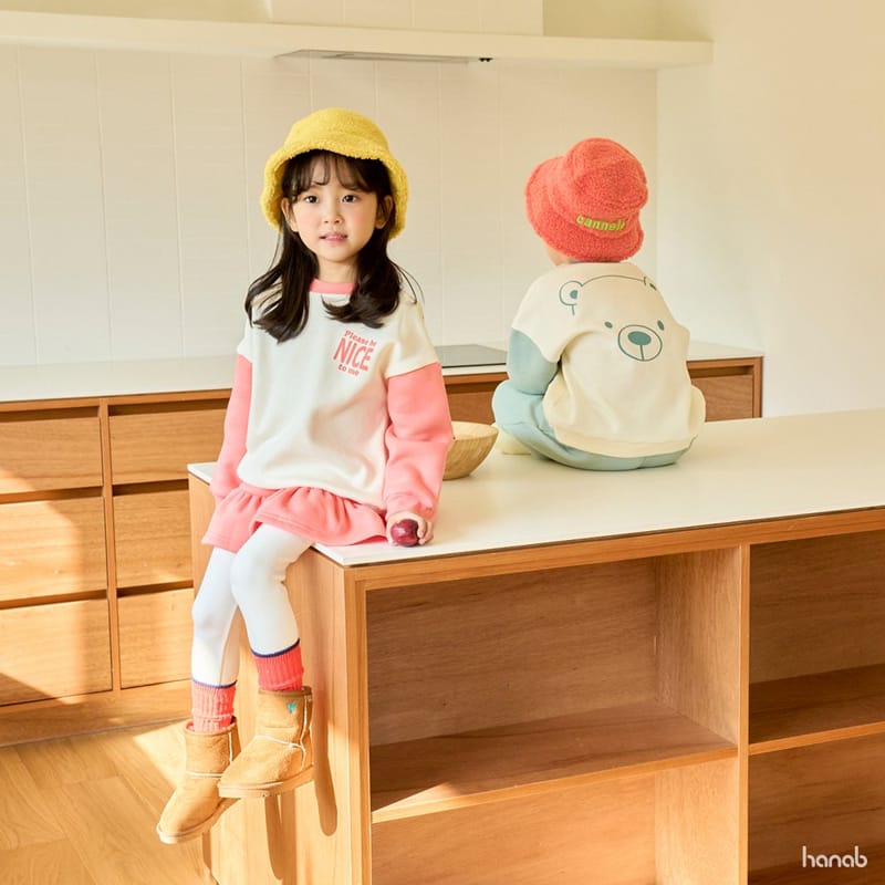 HANAB - Korean Children Fashion - #Kfashion4kids - Nice Bear Top Bottom Set