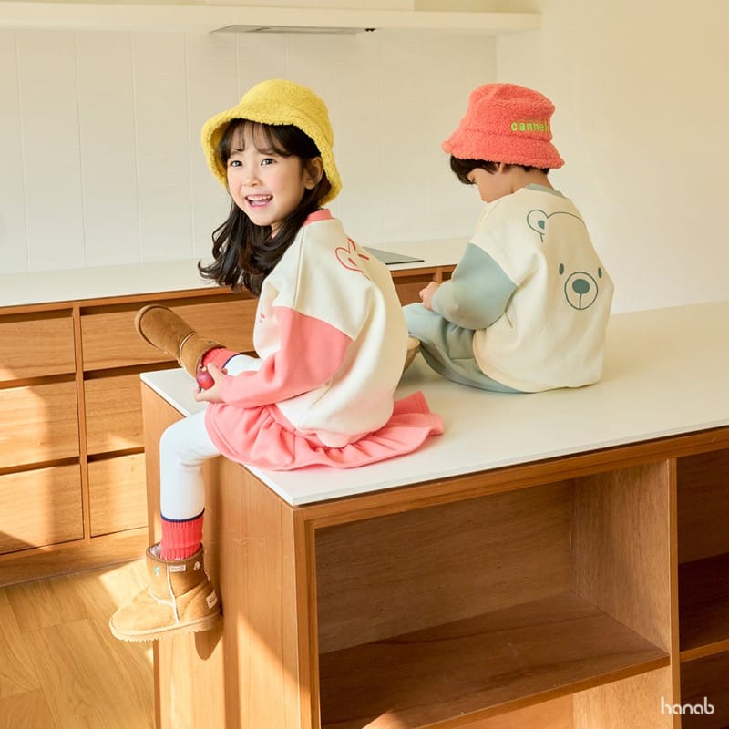 HANAB - Korean Children Fashion - #Kfashion4kids - Nice Bear Top Bottom Set - 4