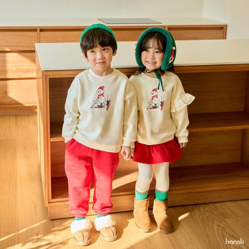HANAB - Korean Children Fashion - #Kfashion4kids - Snowman Top Bottom Set - 9