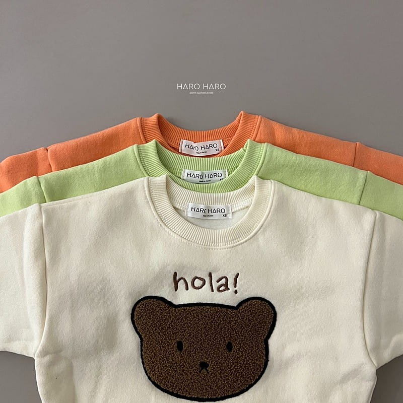 HARO HARO - Korean Children Fashion - #Kfashion4kids - Hola Bear Sweatshirt