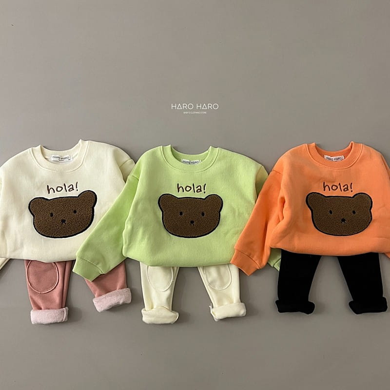HARO HARO - Korean Children Fashion - #Kfashion4kids - Hola Bear Sweatshirt - 10