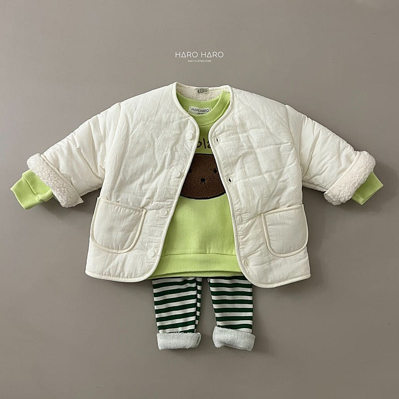 HARO HARO - Korean Children Fashion - #Kfashion4kids - Hola Bear Sweatshirt - 12