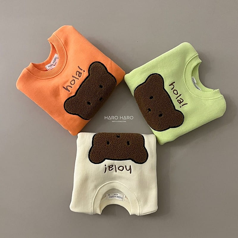 HARO HARO - Korean Children Fashion - #Kfashion4kids - Hola Bear Sweatshirt - 7