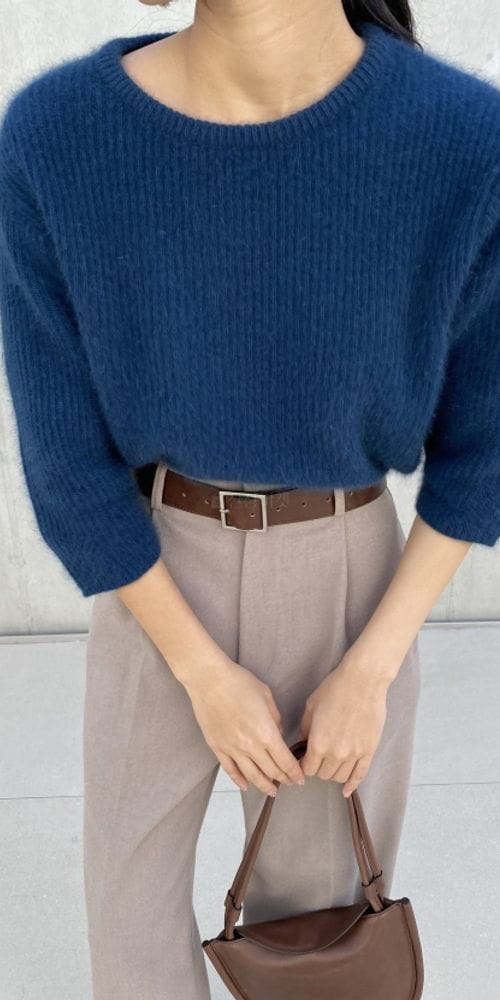 IMAGINE - Korean Children Fashion - #Kfashion4kids - Short Knit Tee