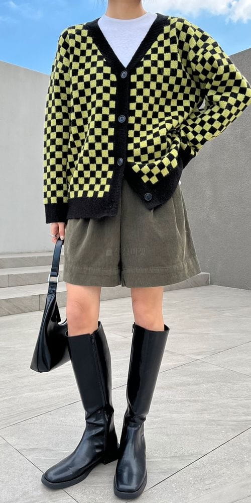 IMAGINE - Korean Children Fashion - #Kfashion4kids - Checker Board Cardigan